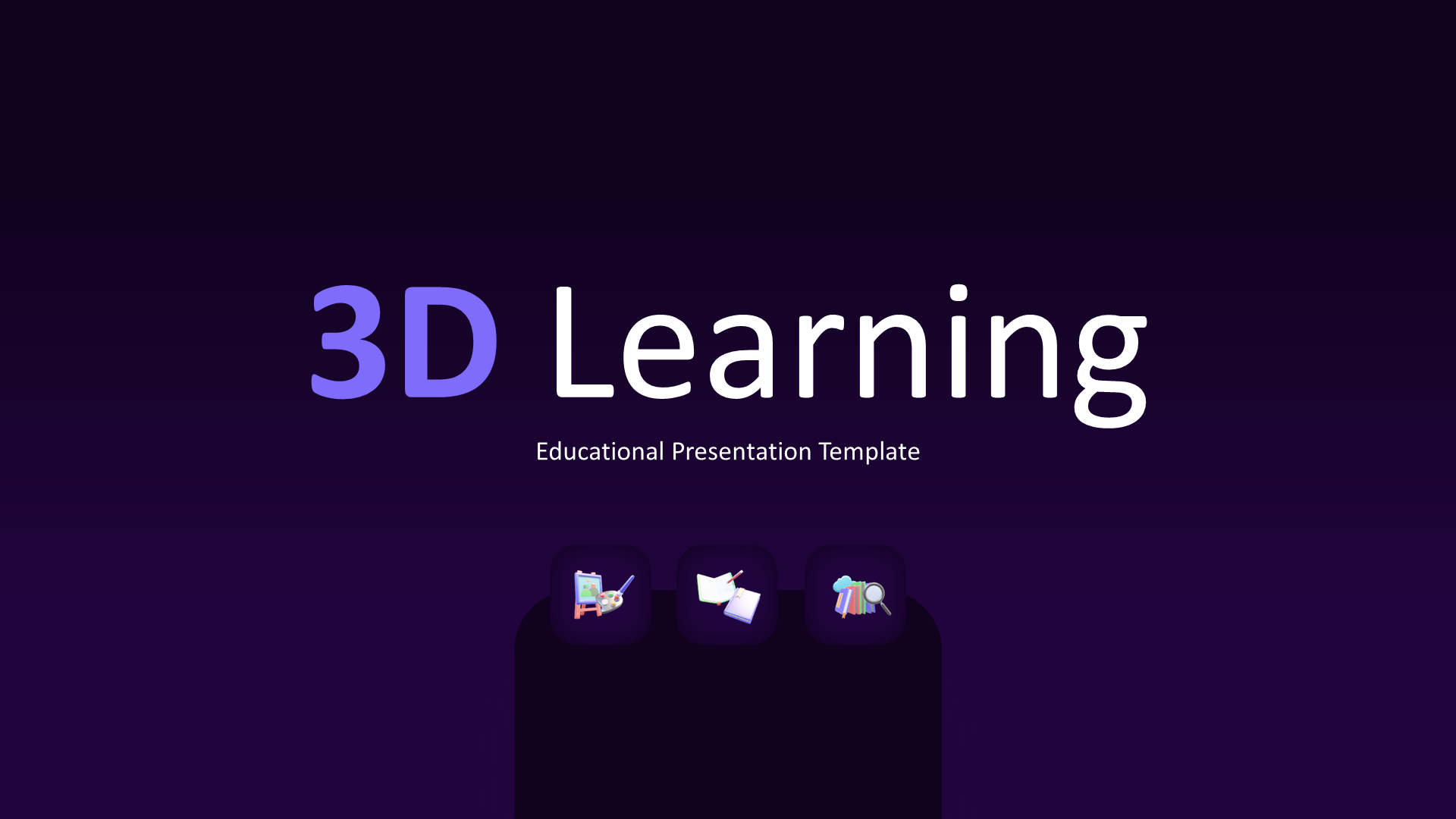 3D Learning Dark slide 1